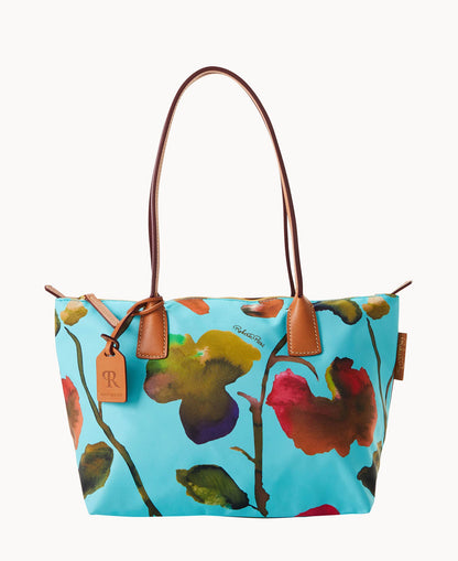 Dooney & Bourke Roberta Pieri Flower Classic Sm Robertina Tote w Long Handle