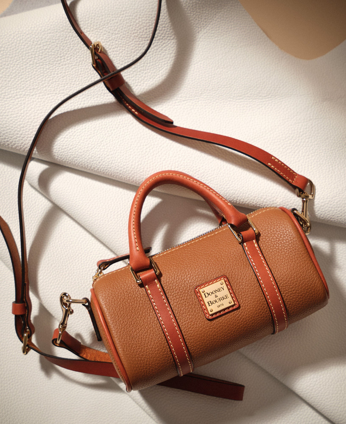 Dooney & Bourke Pebble Grain Crossbody Barrel Satchel 20