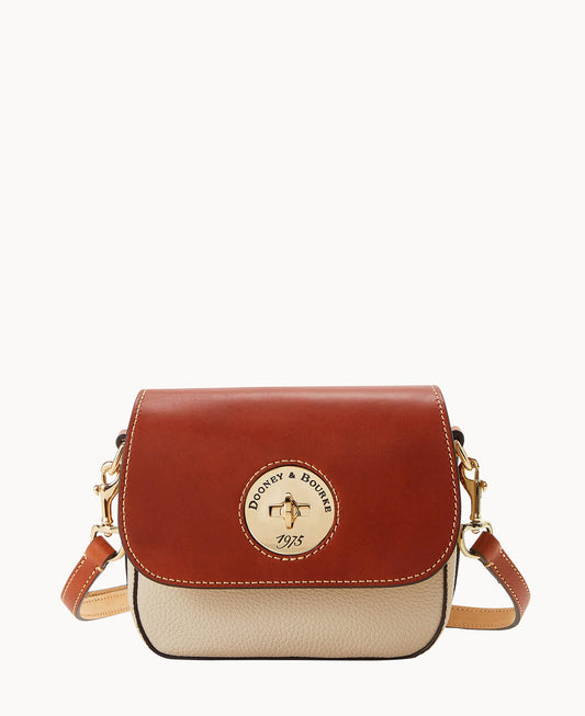 Dooney & Bourke Pebble Turnlock Flap Saddle