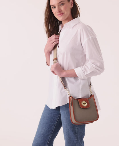 Dooney & Bourke Pebble Turnlock Messenger 20