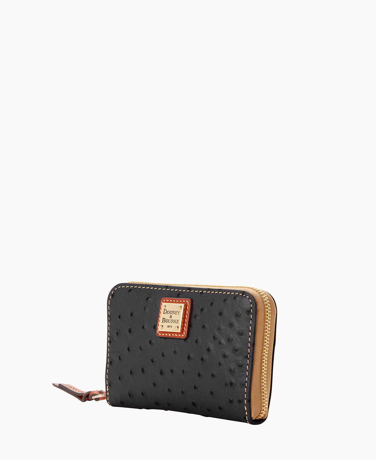 Dooney & Bourke Ostrich Medium Zip Around Wallet