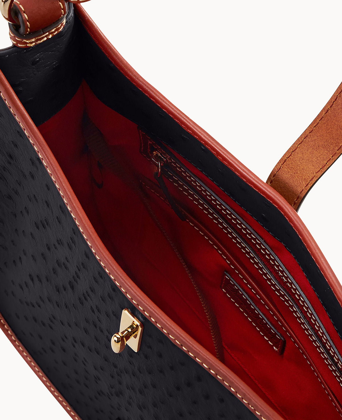 Dooney & Bourke Ostrich Large Messenger