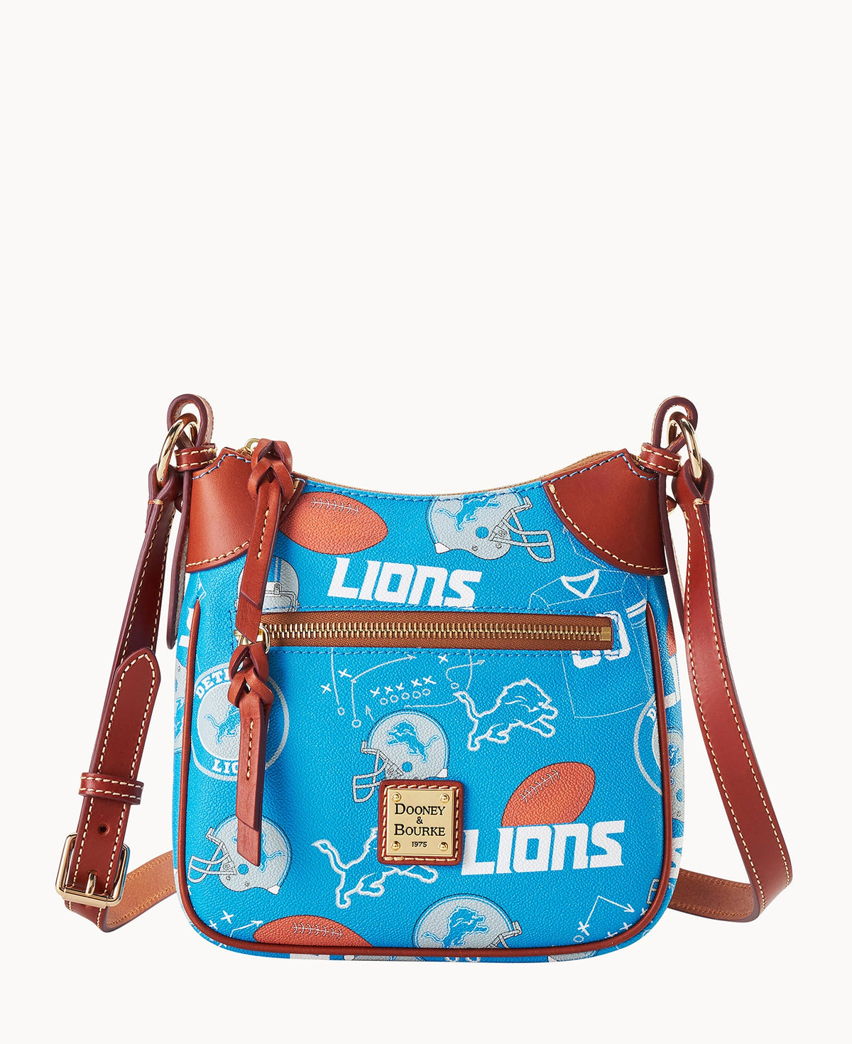 Dooney & Bourke NFL Lions Front Zip Crossbody