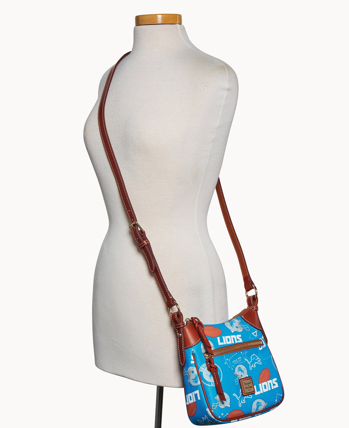 Dooney & Bourke NFL Lions Front Zip Crossbody