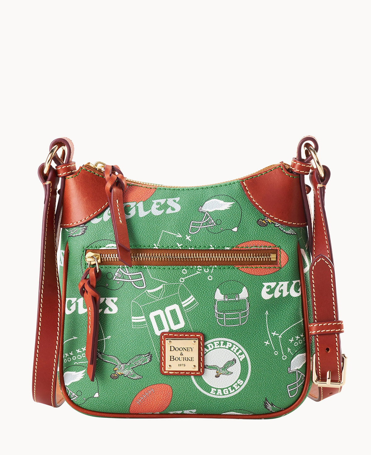 Dooney & Bourke NFL Eagles Front Zip Crossbody