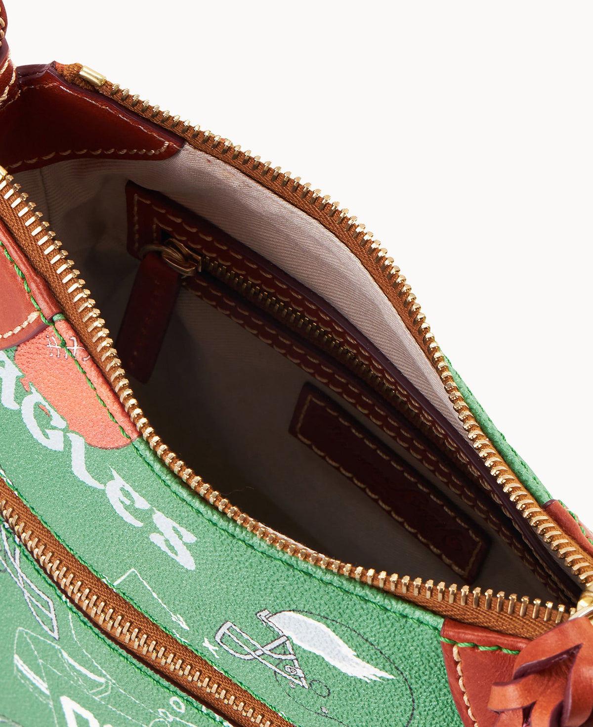 Dooney & Bourke NFL Eagles Front Zip Crossbody
