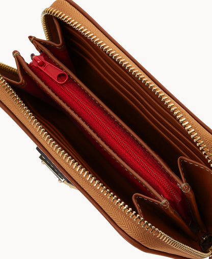 Dooney & Bourke Wexford Leather Medium Zip Around Wallet