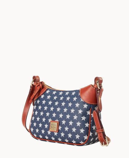 Dooney & Bourke MLB Astros Crossbody Hobo 22