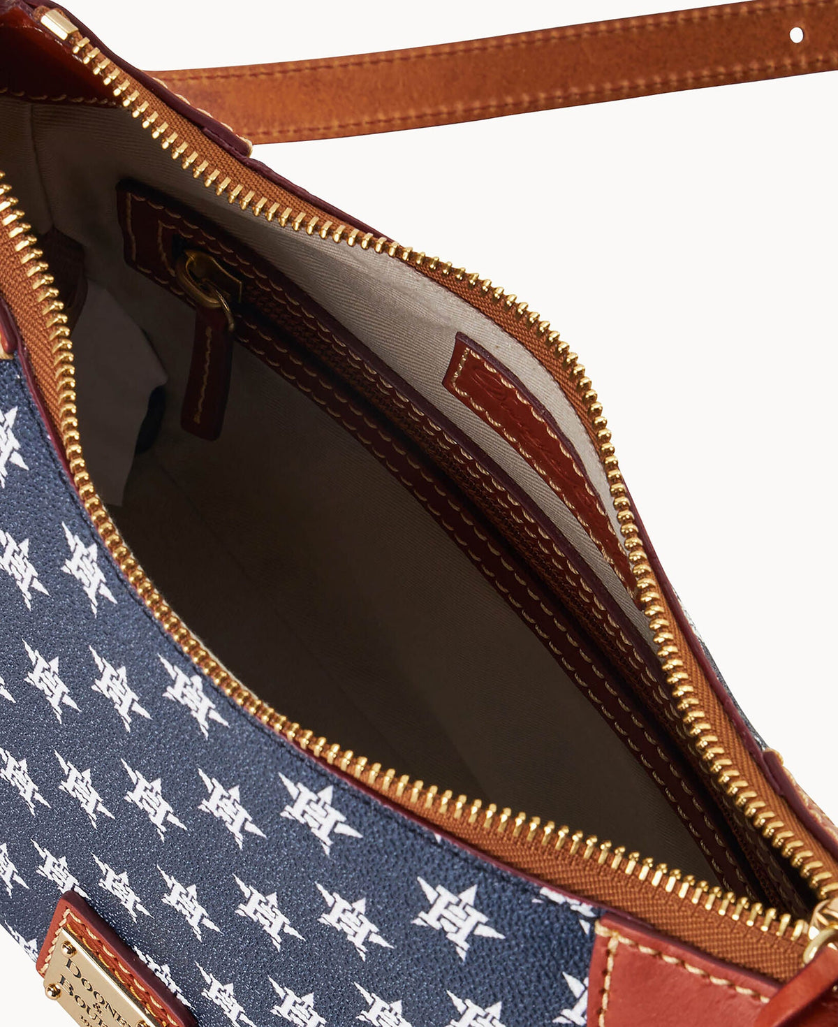 Dooney & Bourke MLB Astros Crossbody Hobo 22