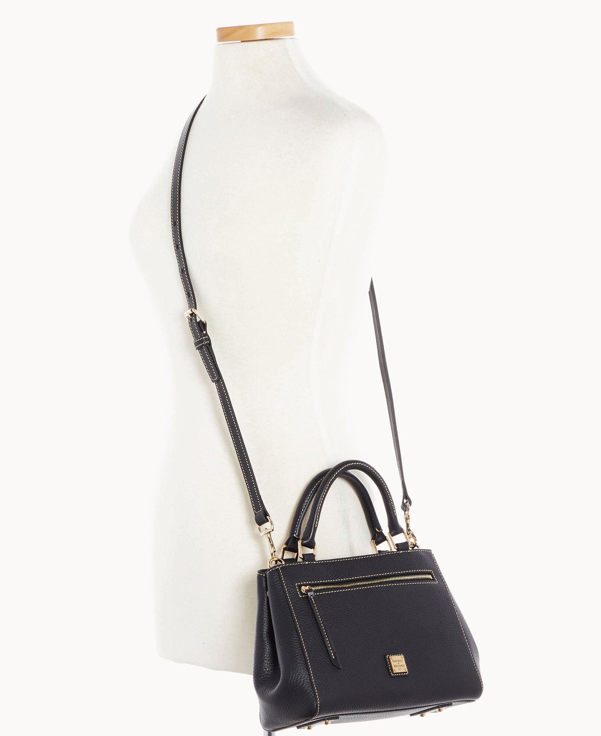 Dooney & Bourke Pebble Grain Small Zip Satchel