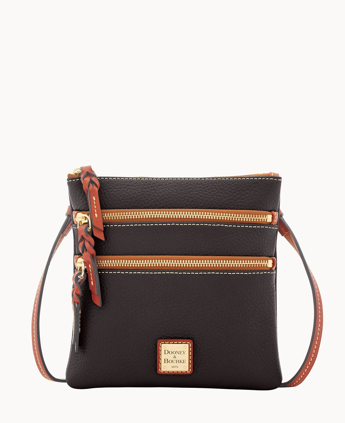 Dooney & Bourke Pebble Grain North South Triple Zip