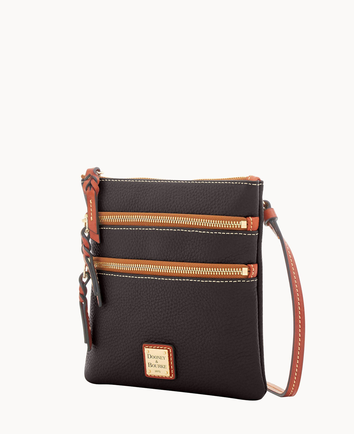 Dooney & Bourke Pebble Grain North South Triple Zip