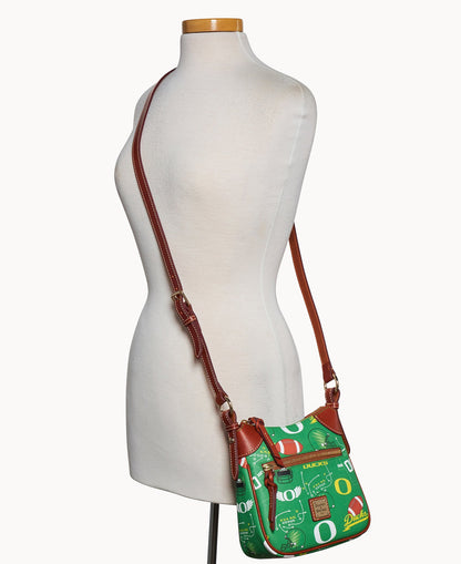 Dooney & Bourke Collegiate University of Oregon Front Zip Crossbody
