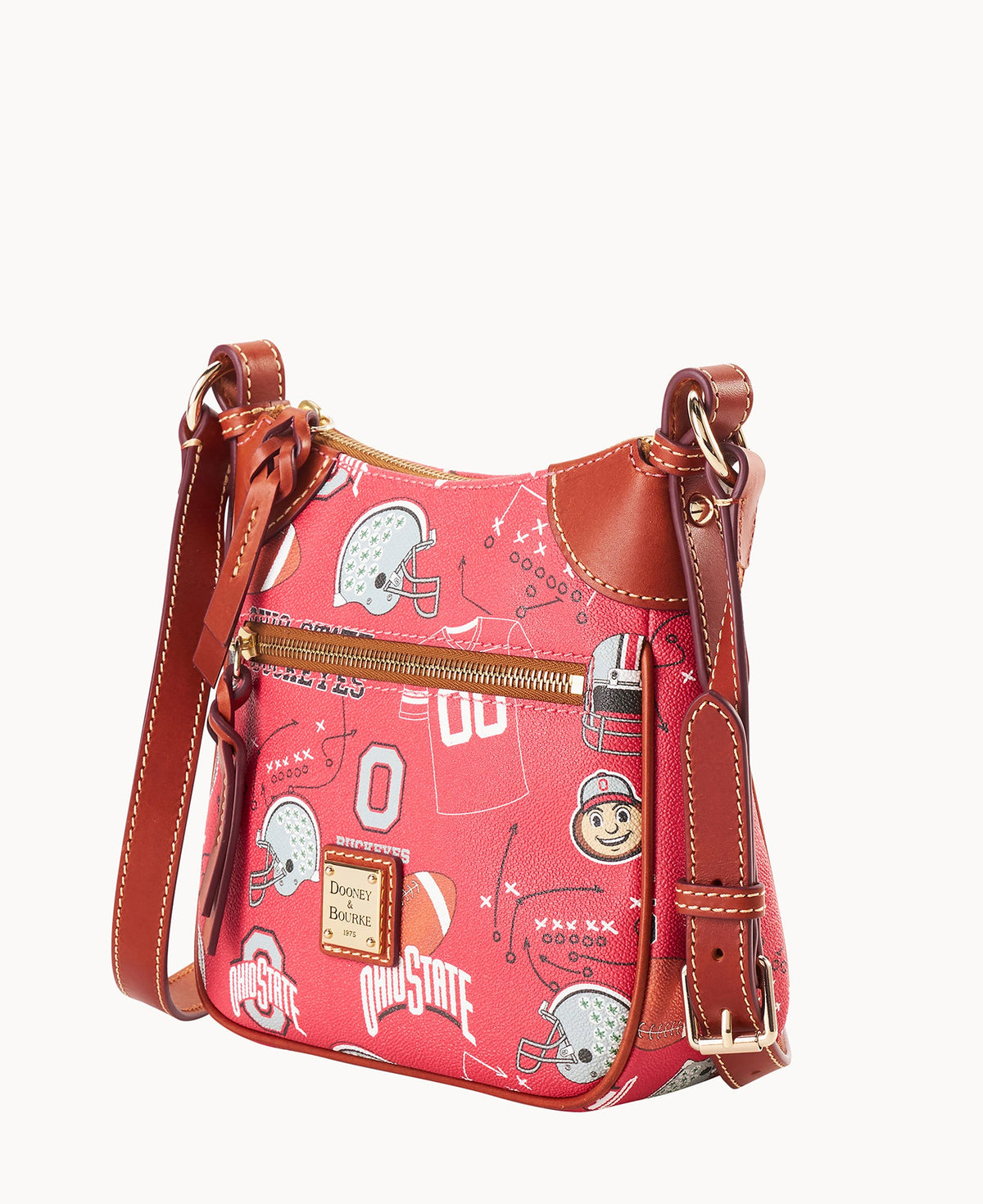 Dooney & Bourke Collegiate Ohio State University Front Zip Crossbody