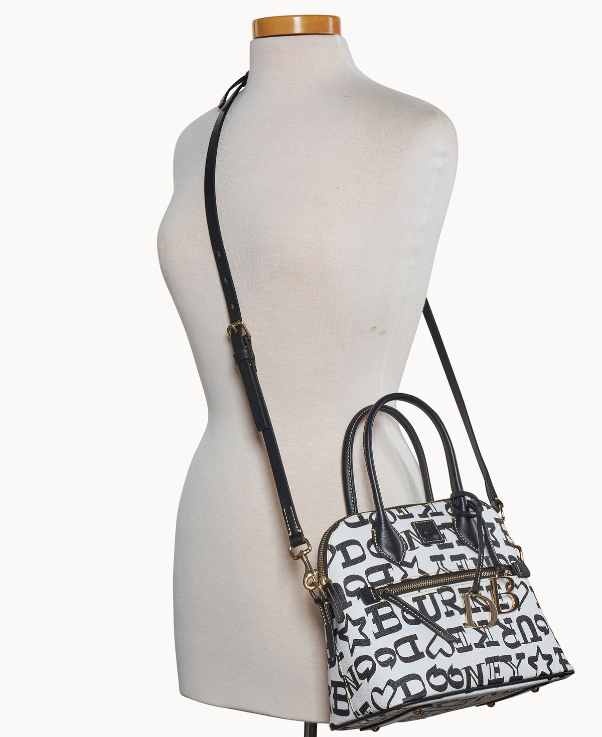 Dooney & Bourke Doodle II Coated Cotton Domed Satchel
