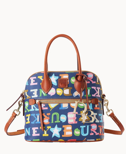 Dooney & Bourke Doodle II Coated Cotton Domed Satchel