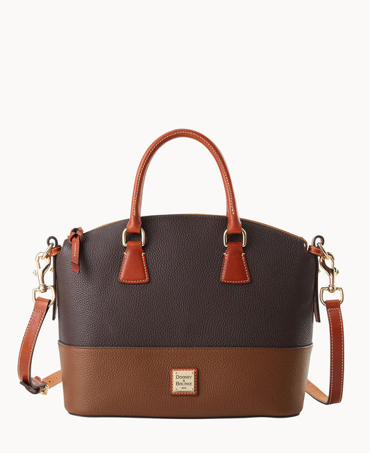 Dooney & Bourke Pebble Color Block Domed Satchel