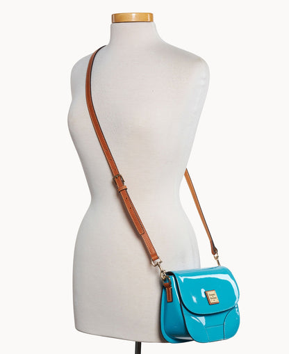 Dooney & Bourke Patent Saddle Bag
