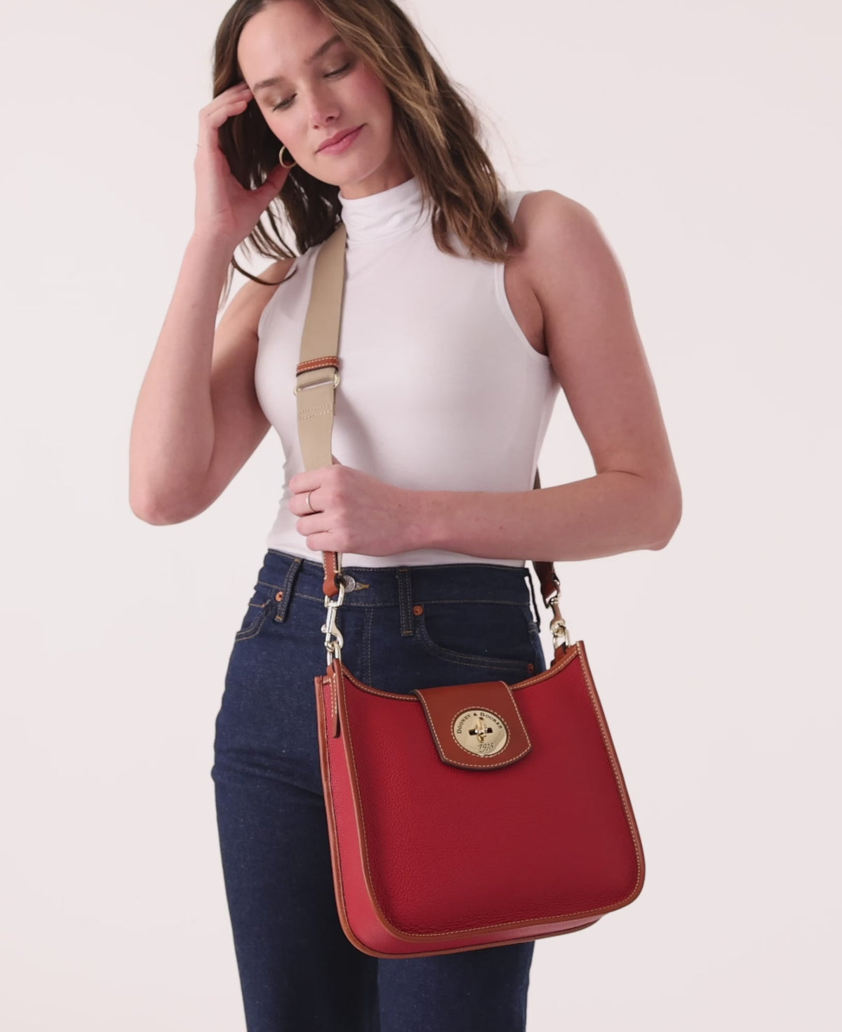 Dooney & Bourke Pebble Turnlock Messenger 28