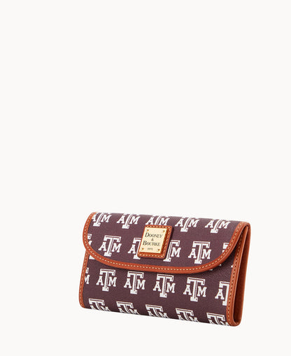 Dooney & Bourke Collegiate Texas A&M University Continental Clutch