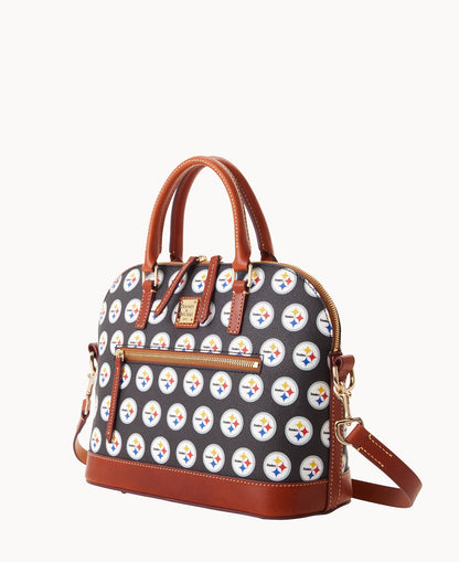 Dooney & Bourke NFL Steelers Domed Zip Satchel