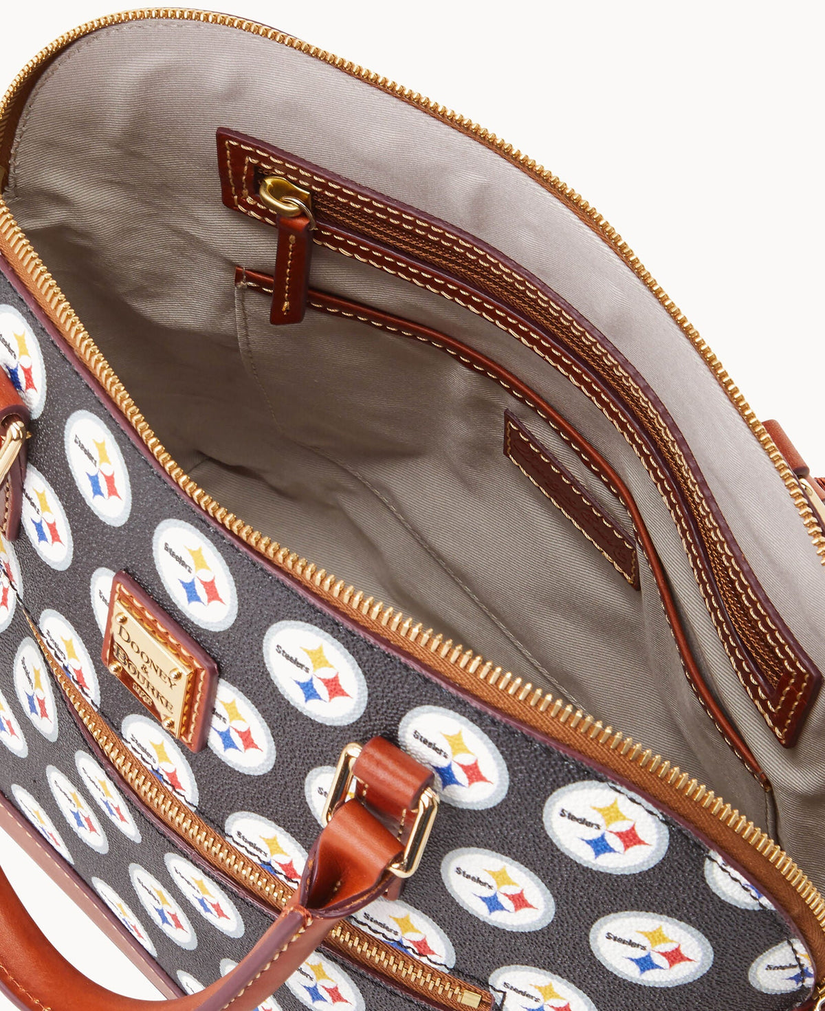 Dooney & Bourke NFL Steelers Domed Zip Satchel
