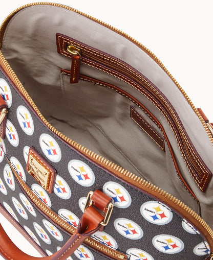 Dooney & Bourke NFL Steelers Domed Zip Satchel