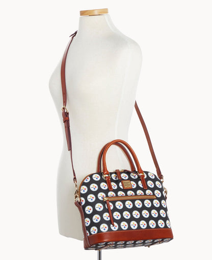 Dooney & Bourke NFL Steelers Domed Zip Satchel