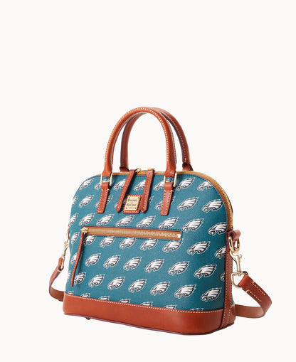 Dooney & Bourke NFL Eagles Domed Zip Satchel