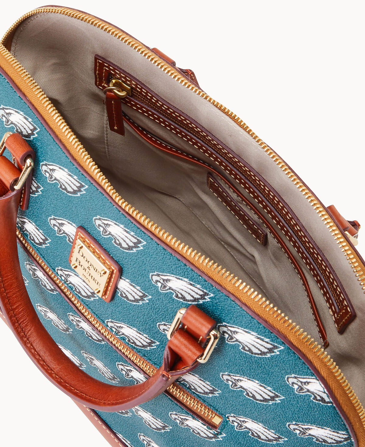 Dooney & Bourke NFL Eagles Domed Zip Satchel
