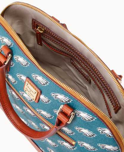 Dooney & Bourke NFL Eagles Domed Zip Satchel