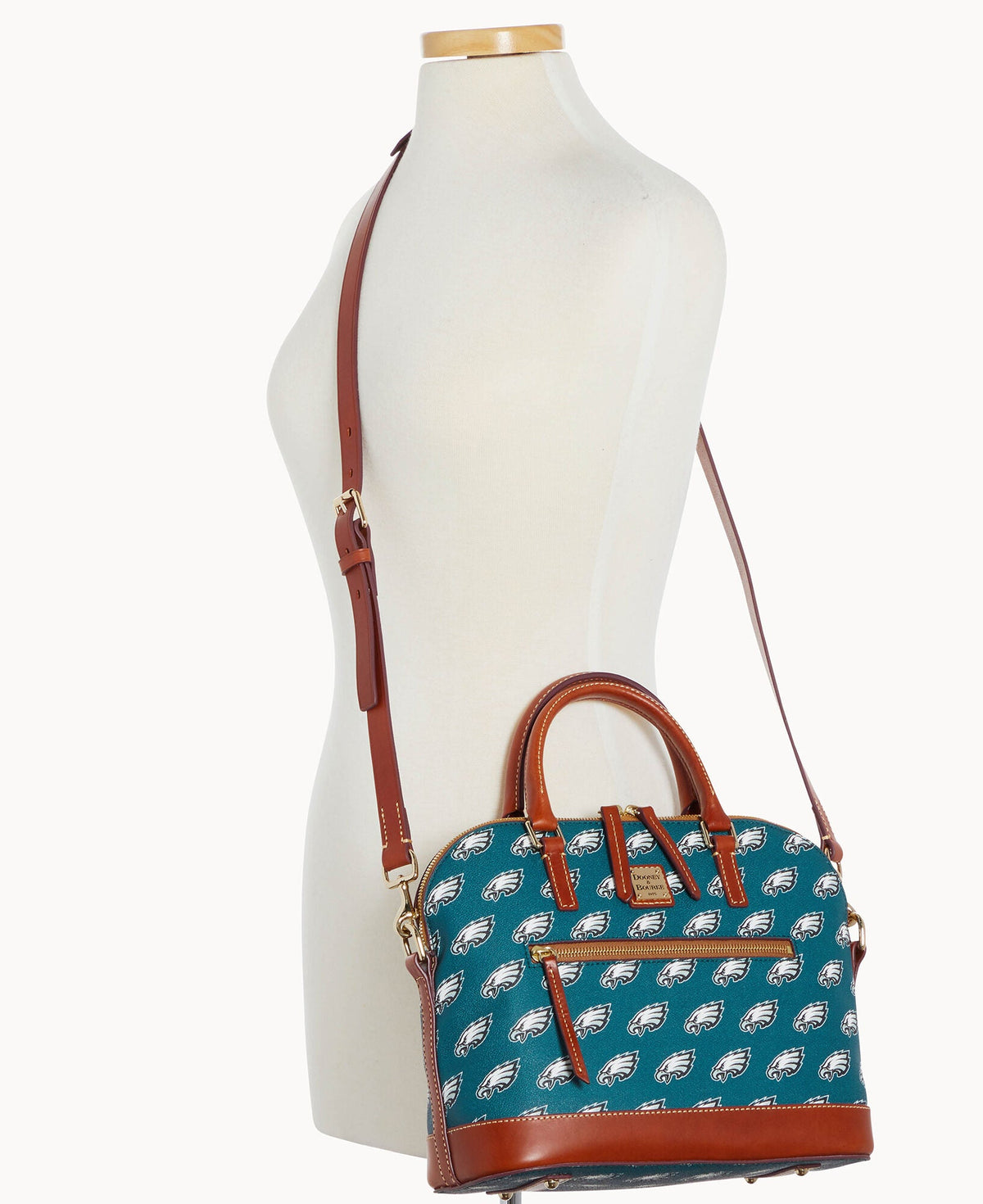 Dooney & Bourke NFL Eagles Domed Zip Satchel