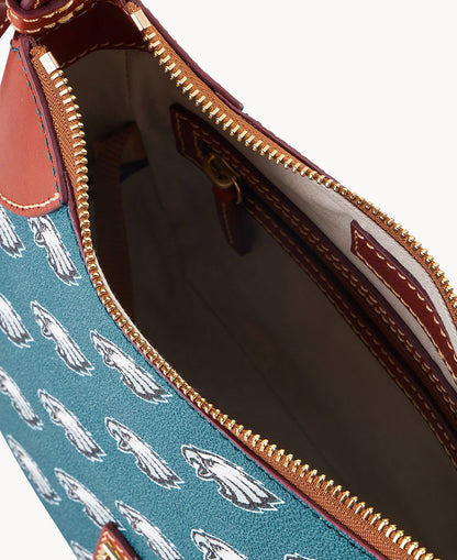 Dooney & Bourke NFL Eagles Crossbody Hobo 22