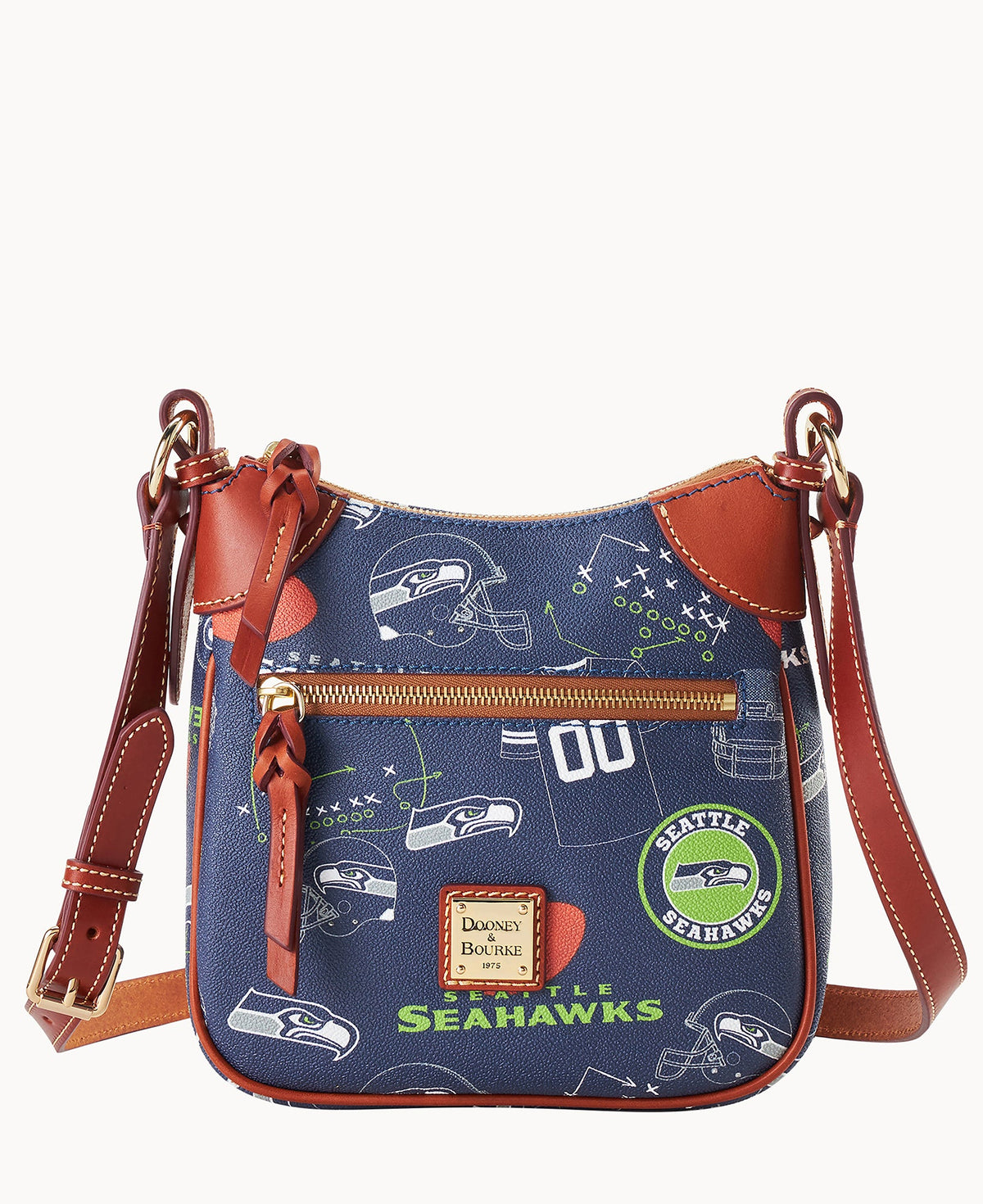 Dooney & Bourke NFL Seahawks Front Zip Crossbody
