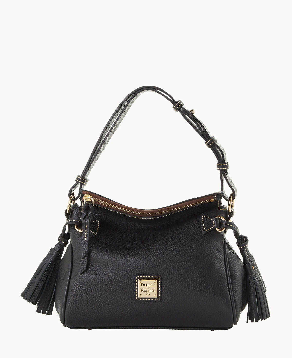 Dooney & Bourke Pebble Grain Tassel Shoulder Bag