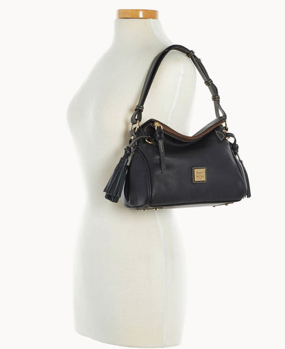 Dooney & Bourke Pebble Grain Tassel Shoulder Bag