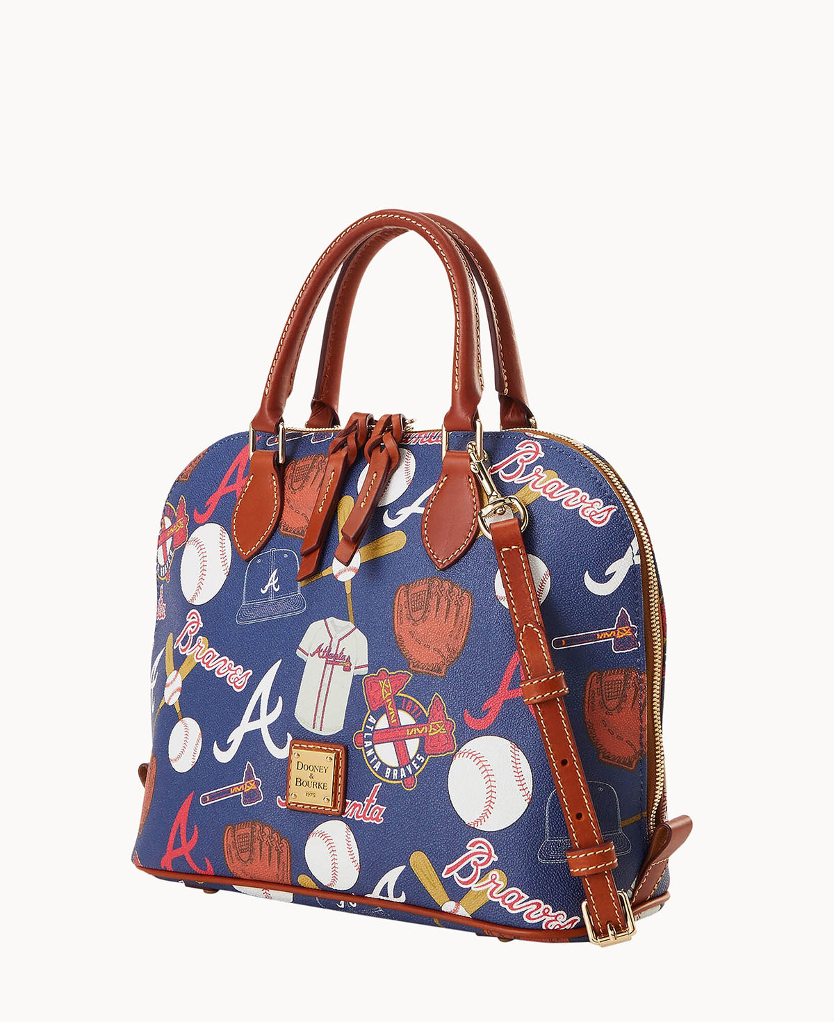 Dooney & Bourke MLB Braves Zip Zip Satchel