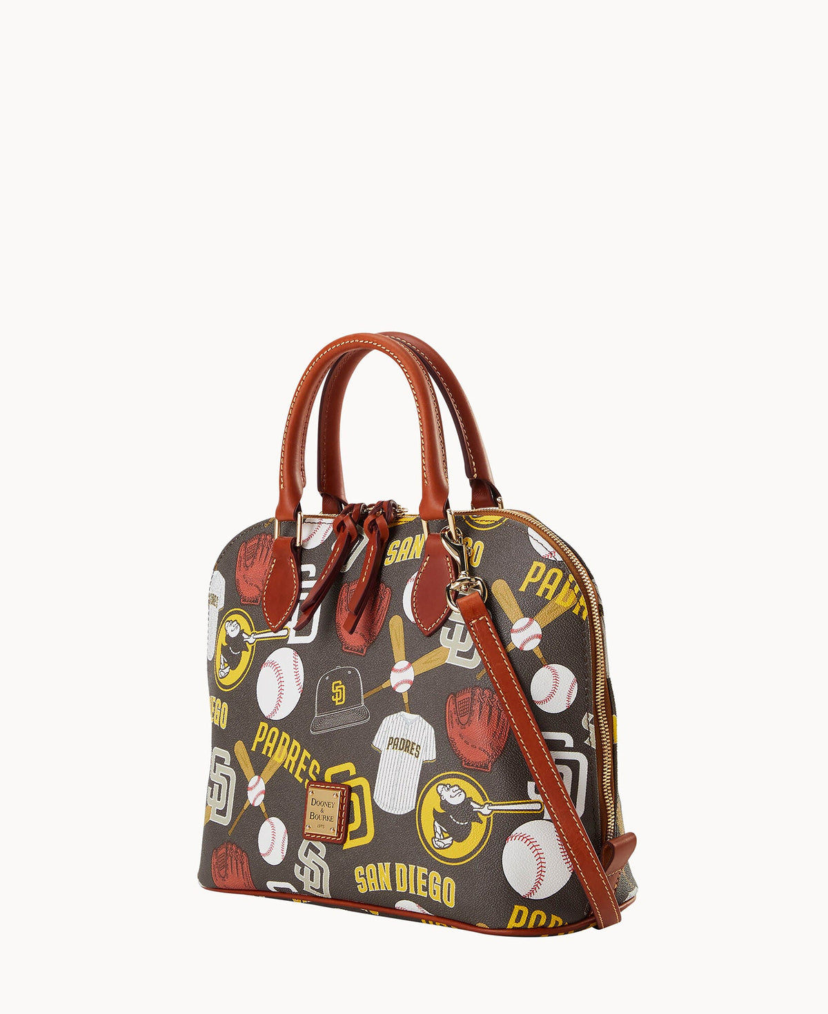 Dooney & Bourke MLB Padres Zip Zip Satchel