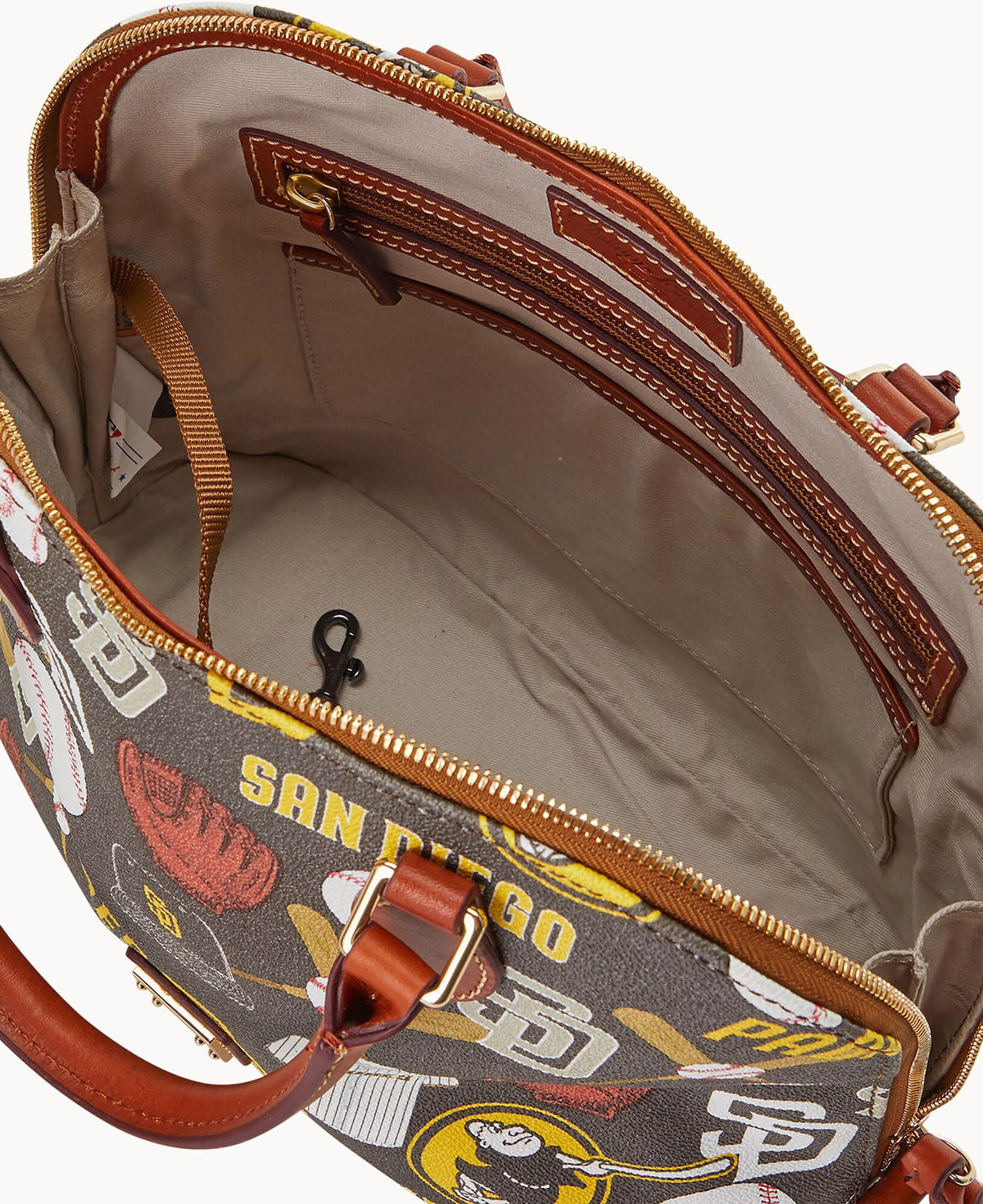 Dooney & Bourke MLB Padres Zip Zip Satchel