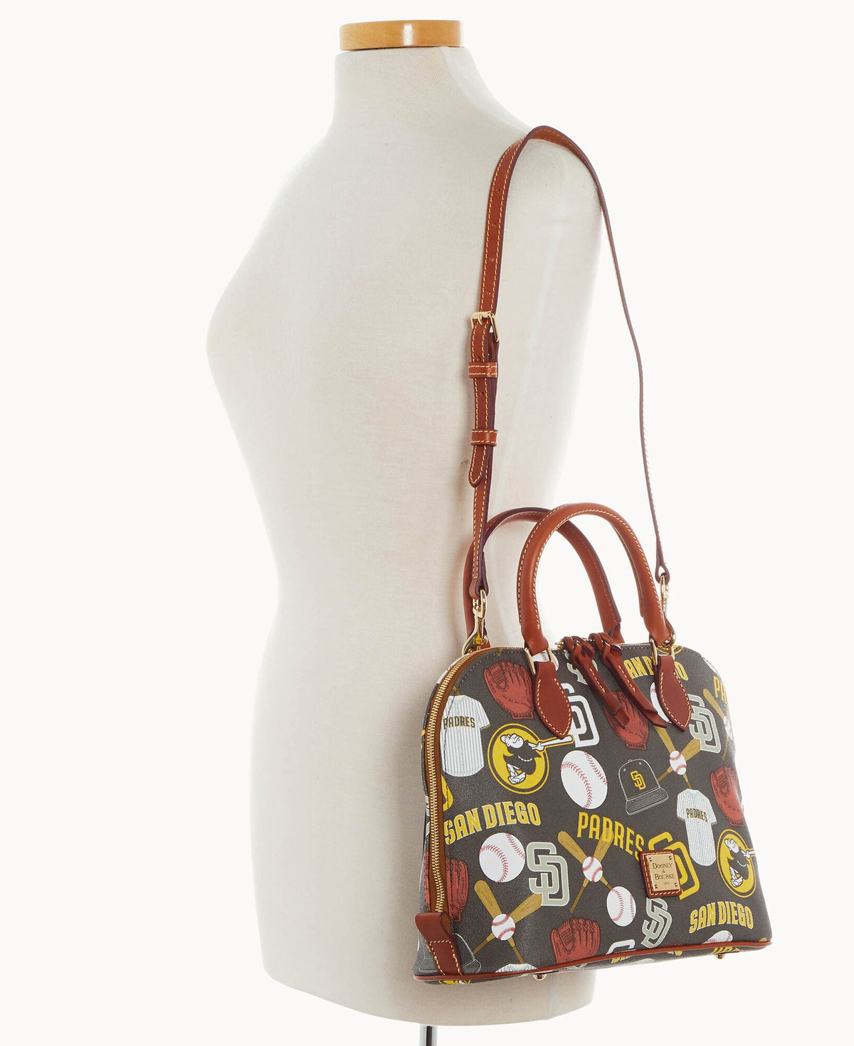 Dooney & Bourke MLB Padres Zip Zip Satchel