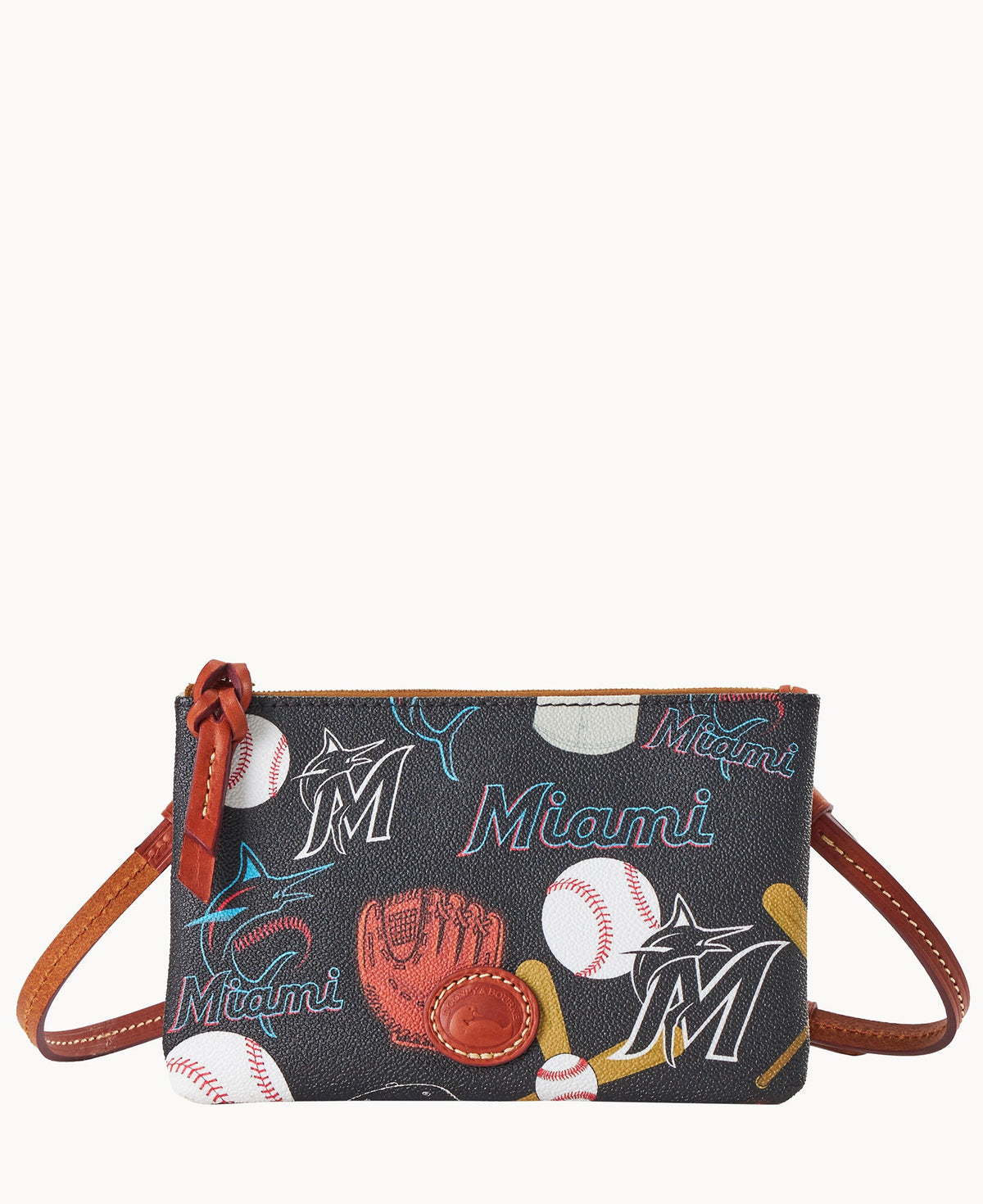Dooney & Bourke MLB Marlins Top Zip Crossbody