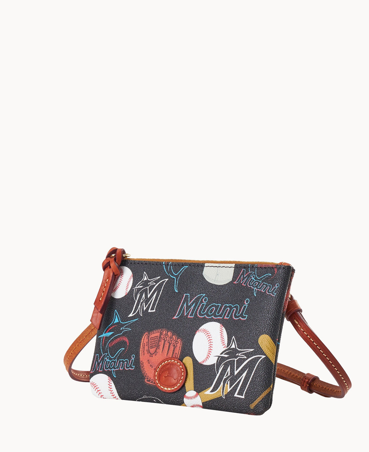 Dooney & Bourke MLB Marlins Top Zip Crossbody