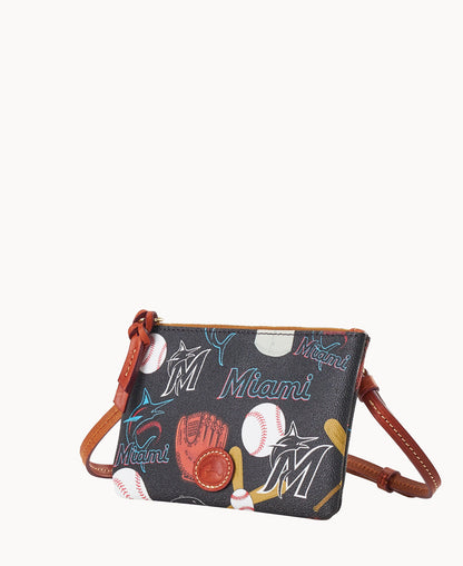 Dooney & Bourke MLB Marlins Top Zip Crossbody
