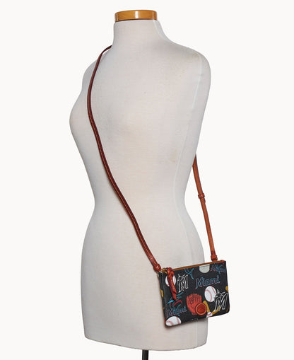 Dooney & Bourke MLB Marlins Top Zip Crossbody