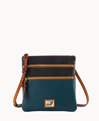 Dooney & Bourke NFL Eagles Triple Zip Crossbody
