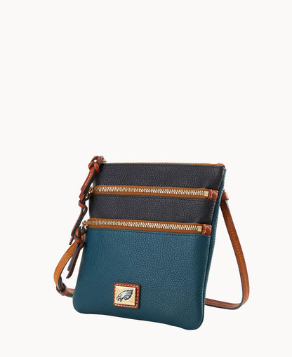 Dooney & Bourke NFL Eagles Triple Zip Crossbody