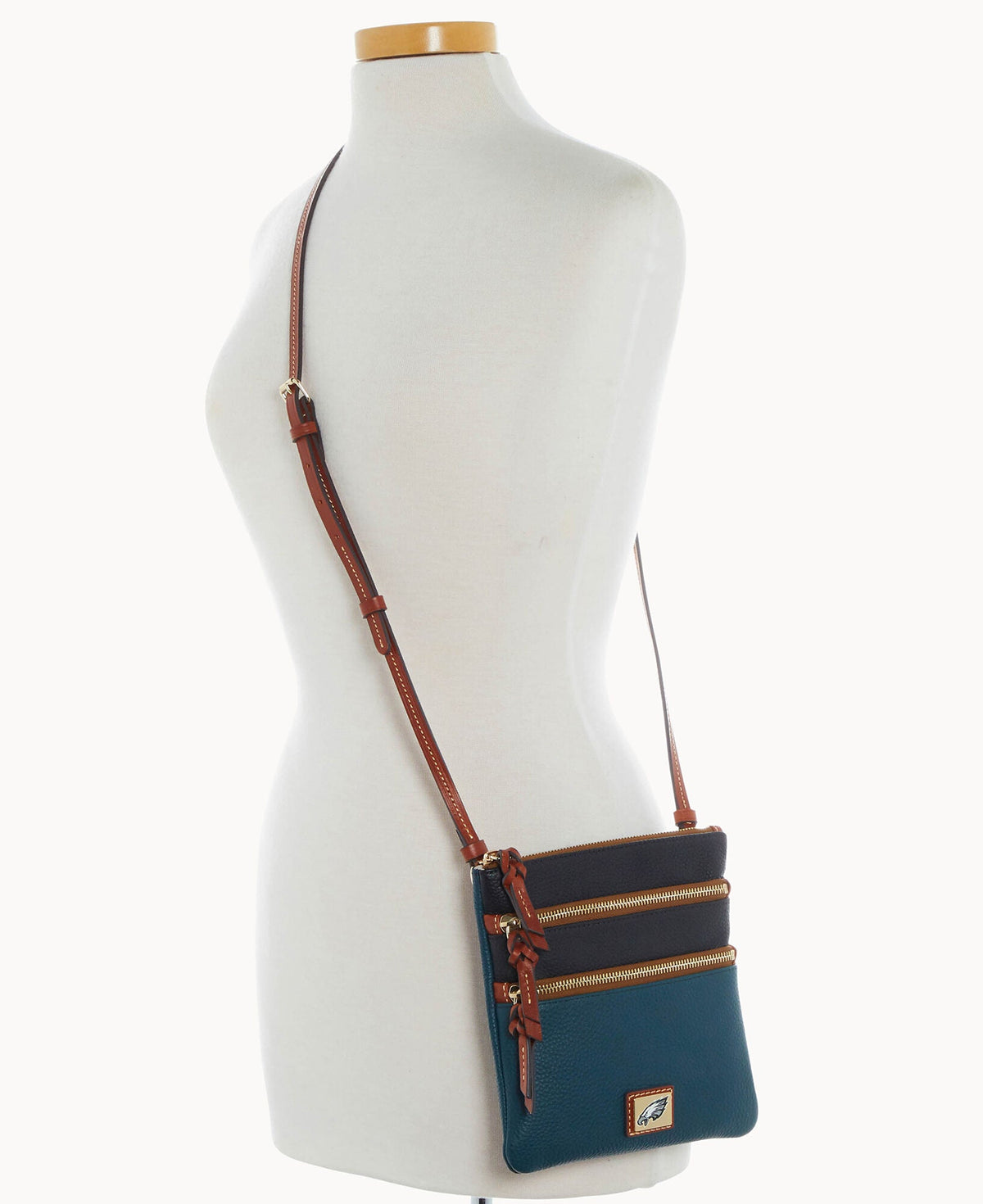 Dooney & Bourke NFL Eagles Triple Zip Crossbody