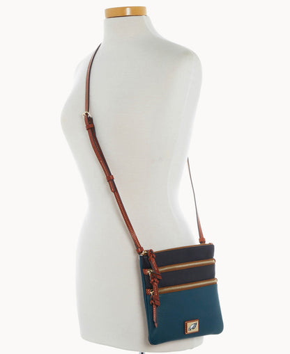 Dooney & Bourke NFL Eagles Triple Zip Crossbody