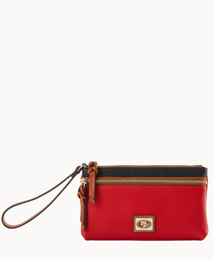 Dooney & Bourke NFL 49ERS Double Zip Wristlet
