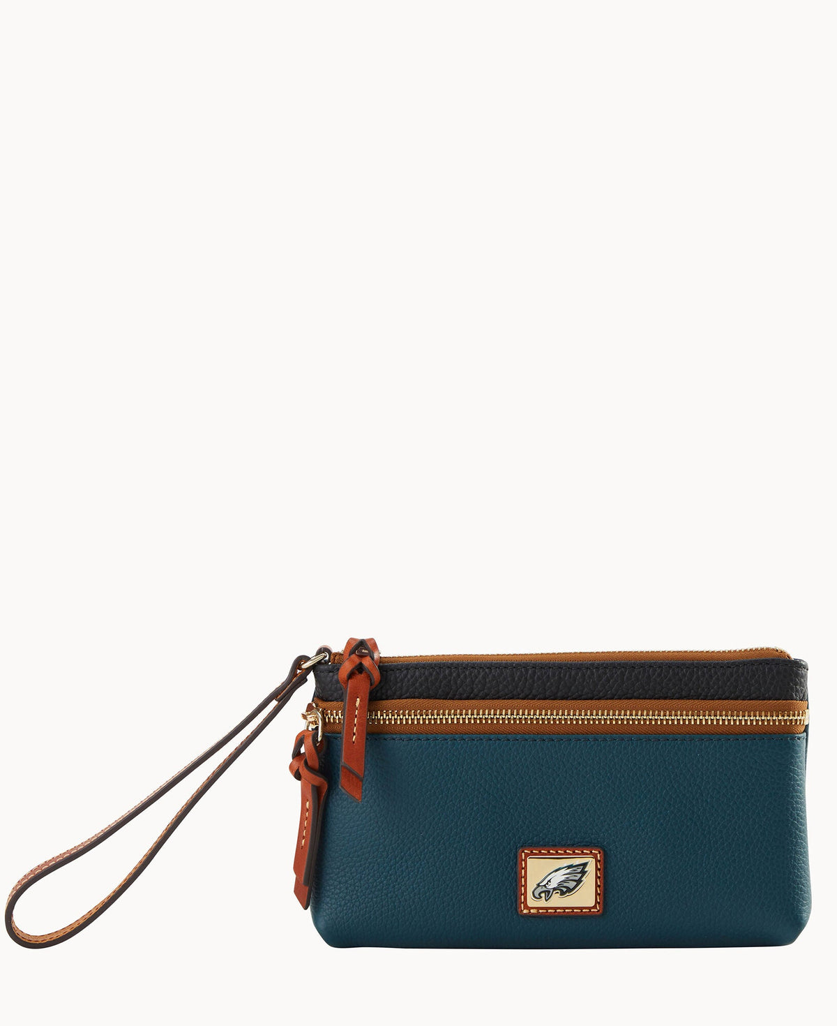 Dooney & Bourke NFL Eagles Double Zip Wristlet